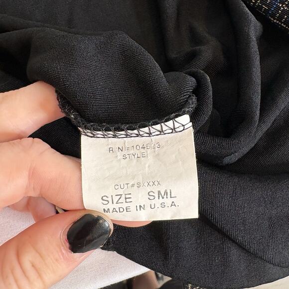 Vintage Softwear by Mark Singer Women's Abstract Print Button Up Blouse One Size - Picture 7 of 12